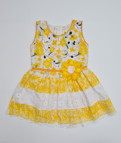 Yellow Tier Frock