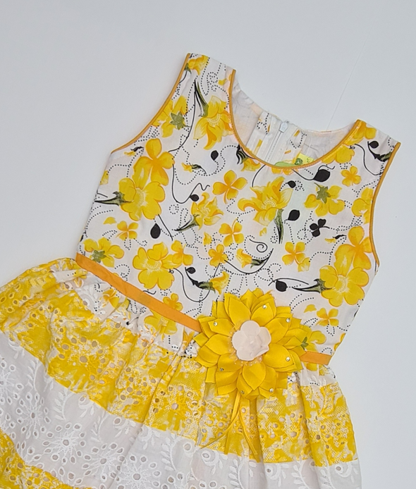 Yellow Tier Frock