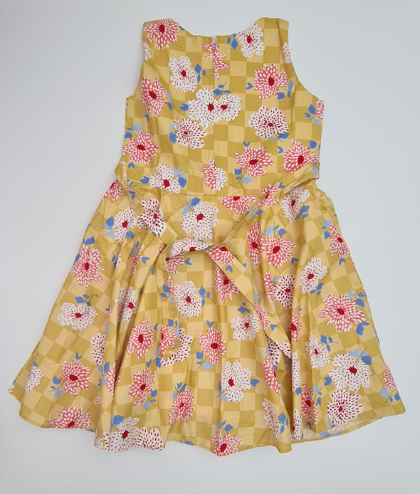 Flower Print Cotton Frock