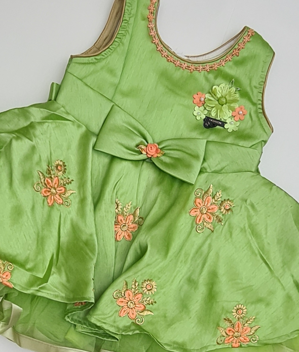 Green Floral Frock