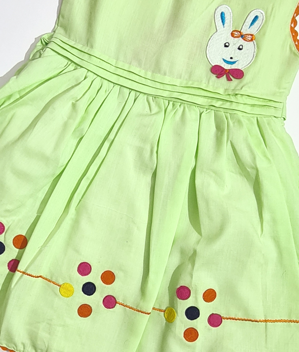 Green Bunny Frock