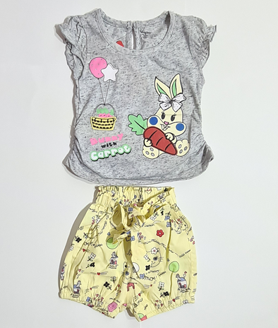 Bunny with Carrot Infant Top & Short