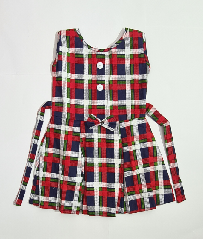 Baby frock outlet check design