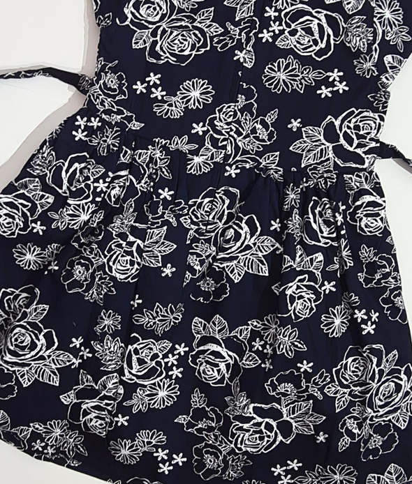 White Rose Girls Blue Frock