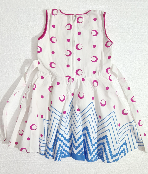 Pink & Blue Girls Frock