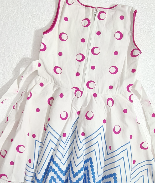 Pink & Blue Girls Frock